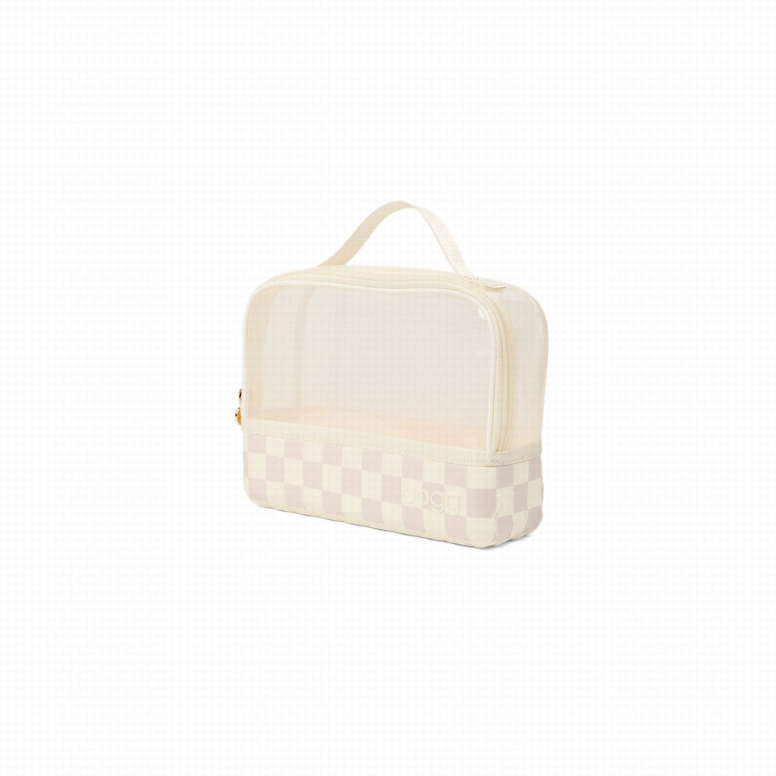 Boggs N' Ends Checkered Coconut/Mushroom Vacation Gear Organizer Premium Washable Reinforced Grip Handles for Resort Vacations