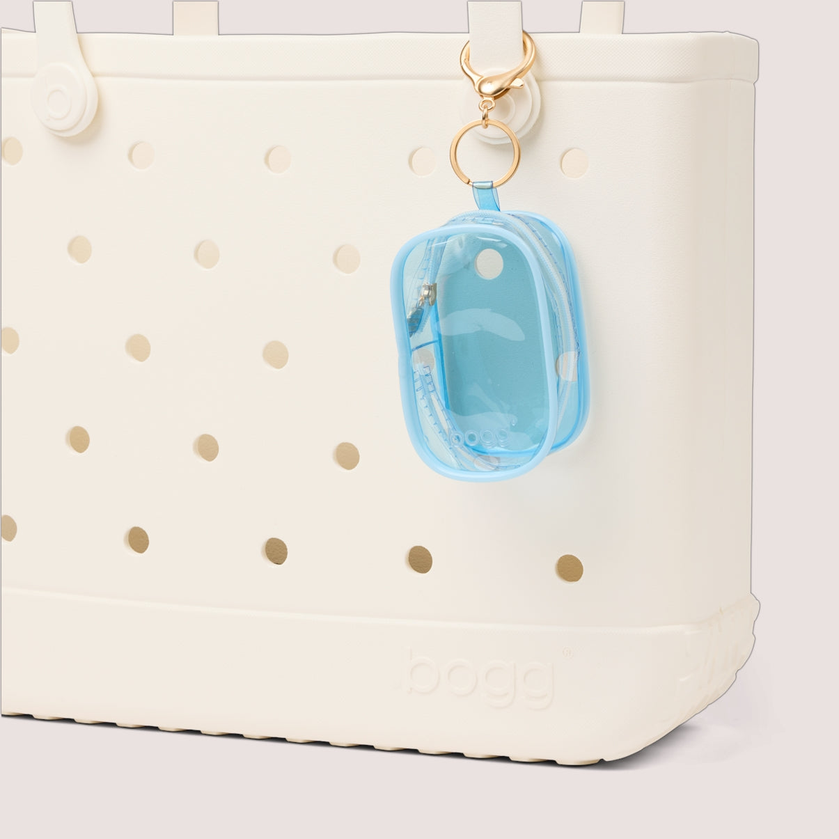 Bubble Bogg Blue Skies and Bogg Bag Heavy Duty Rubber Beach Bag Washable Washable with Easy Clean Surface for Water Sports Travel Organizer Vacation Essentials for Women