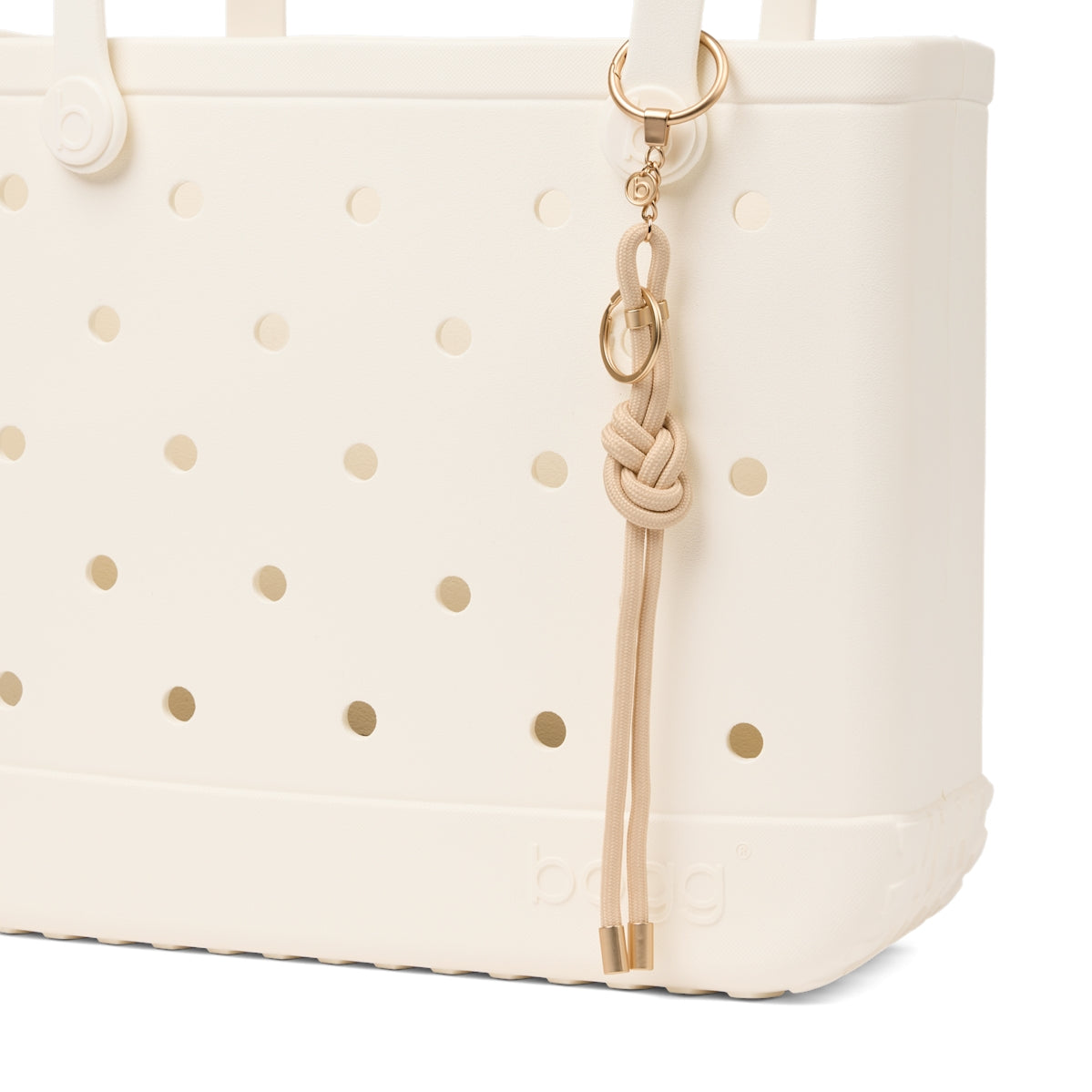 Bogg'd & Charmed Freshly Pressed Linen Nautical Rope Family Fun Day Tote Premium Easy Clean Adjustable Shoulder Strap for Family Trips