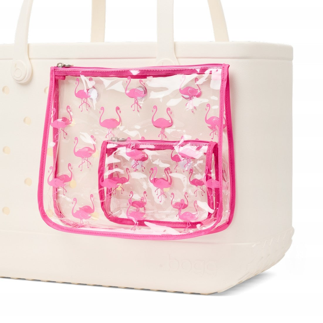 Bogg Bag Decorative Insert Flamingo Summer Beach Accessories Bag Large Capacity Large Capacity with Non Slip Bottom for Summer Travel Travel Organizer Vacation Essentials for Women