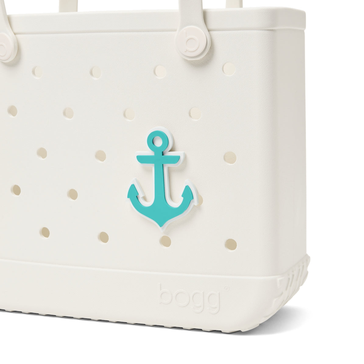 Bogg Bit Turquoise Anchor Summer Beach Accessories Bag Easy Clean Lightweight with Waterproof Phone Pouch for Water Sports Travel Organizer Vacation Essentials for Women