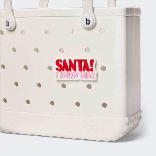 Bogg Bit Santa! I Know Him! Premium EVA Pool Bag Durable Travel Friendly with Extra Storage Compartments for Outdoor Adventures Travel Organizer Vacation Essentials for Women