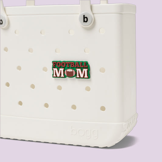 Bogg Bit Football Mom Sand Resistant Beach Storage Bag Large Capacity Lightweight with Reinforced Handles for Tropical Vacations Travel Organizer Vacation Essentials for Women