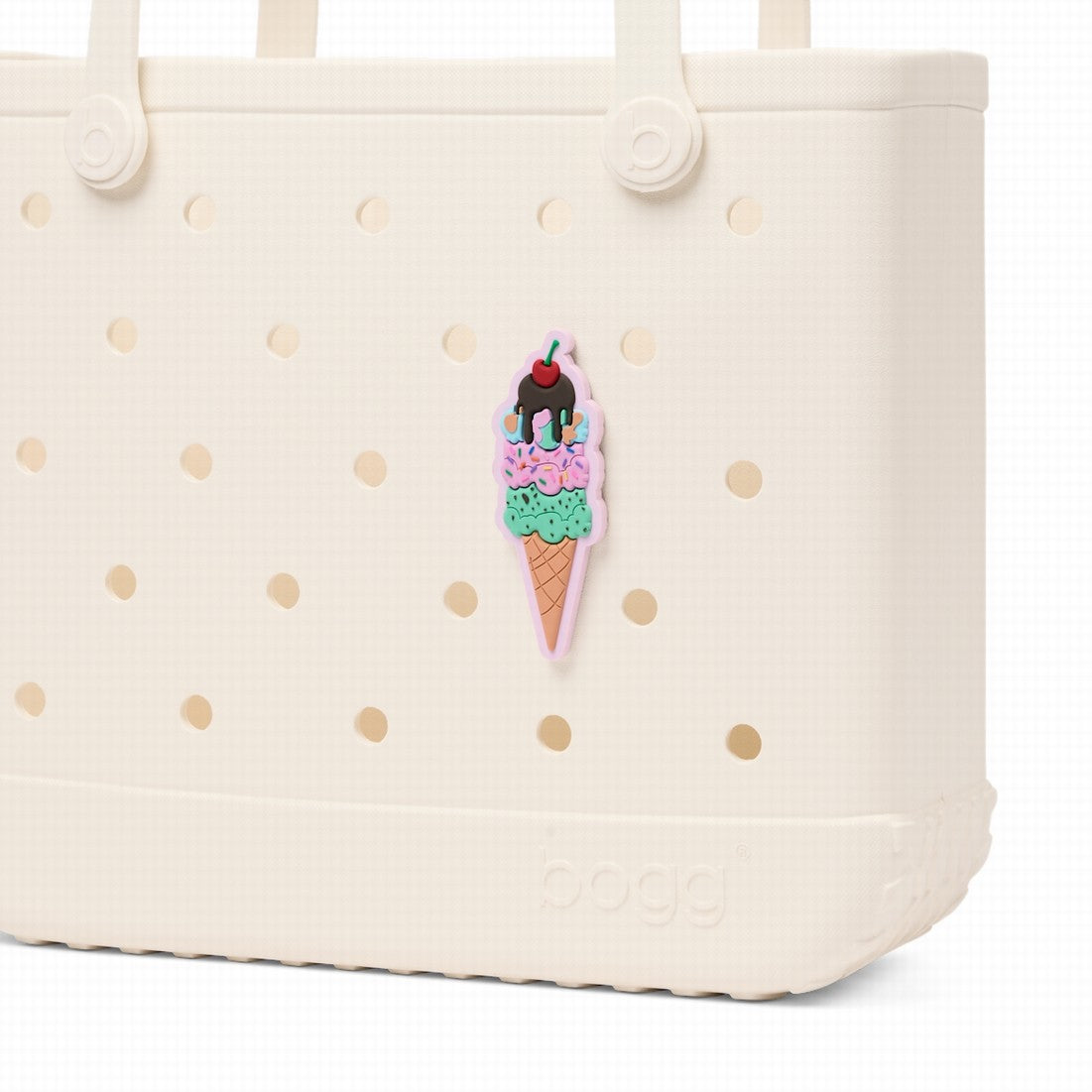 Bogg Bit Ice Cream Beach Vacation Carryall Portable Large Capacity Extra Wide Opening for Cruise Travel