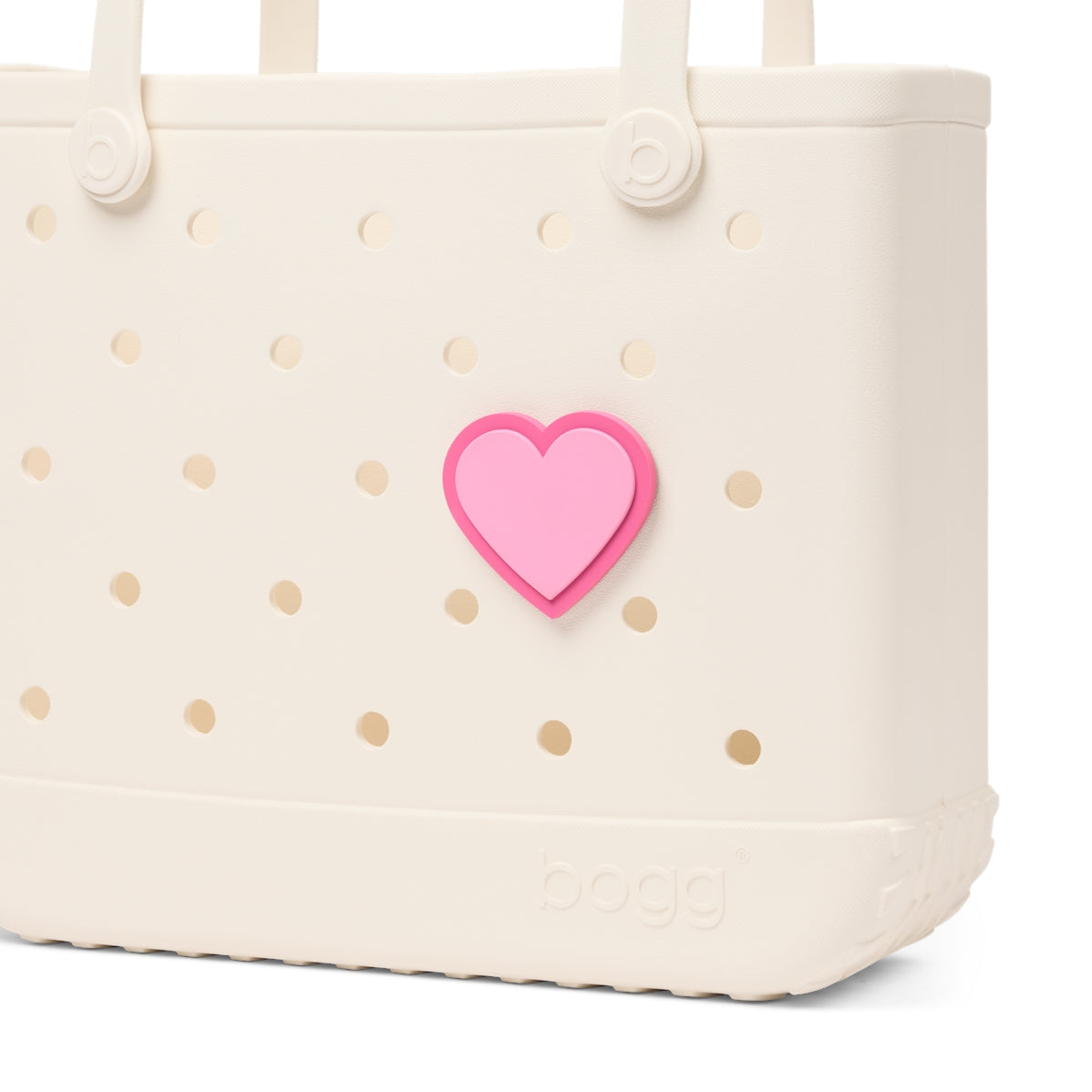 Bogg Bit Pink Heart Multi Purpose Travel Carryall Lightweight Sandproof with Easy Clean Surface for Summer Travel Travel Organizer Vacation Essentials for Women
