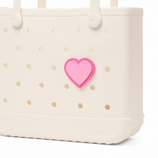 Bogg Bit Pink Heart Summer Holiday Storage Tote Ultra Durable Multi Purpose Open Top Access Access for Outdoor Sports