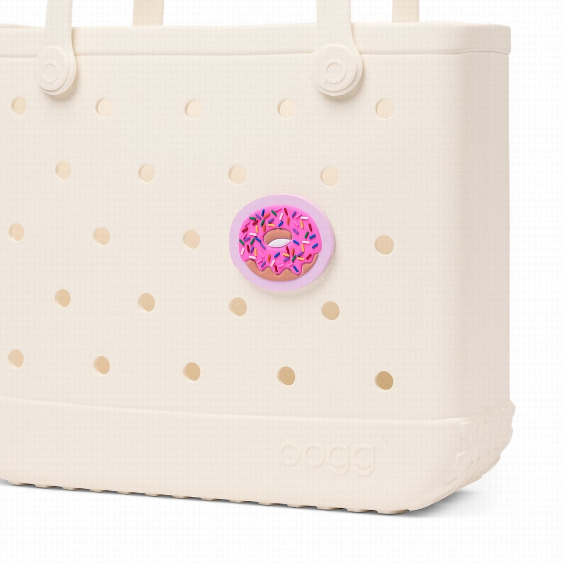 Bogg Bit Sprinkle Donut Lake Day Waterproof Tote Portable Large Capacity Easy Maintenance Surface for Beach Holidays