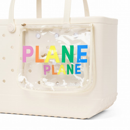 Decorative Insert Plane Summer Escape Beach Bag Portable Washable Non Slip Bottom Design for Pool Activities