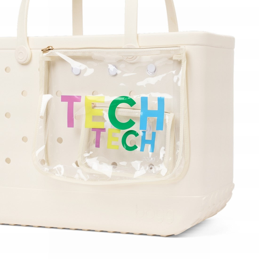 Decorative Insert Tech Tropical Resort Beach Bag Stylish Washable Bonus Cosmetic Bag Included for Weekend Travel