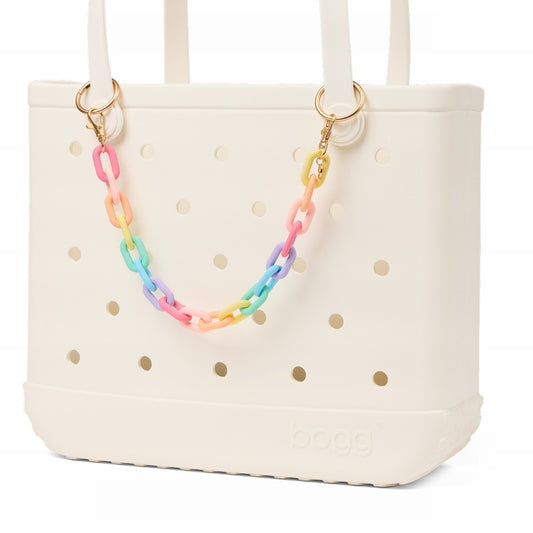 Bogg'd & Charmed Rainbow Chain Family Holiday Beach Organizer Flexible Sandproof Accessory Organizer Pouch for Resort Vacations
