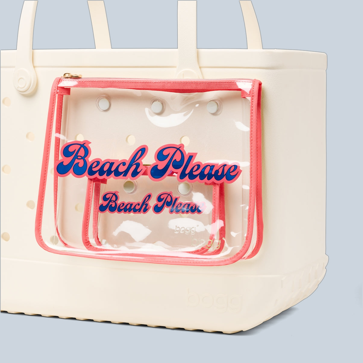 Bogg Bag Decorative Insert Beach Please Vacation Gear Organizer Heavy Duty Travel Friendly Open Top Access Access for Weekend Travel