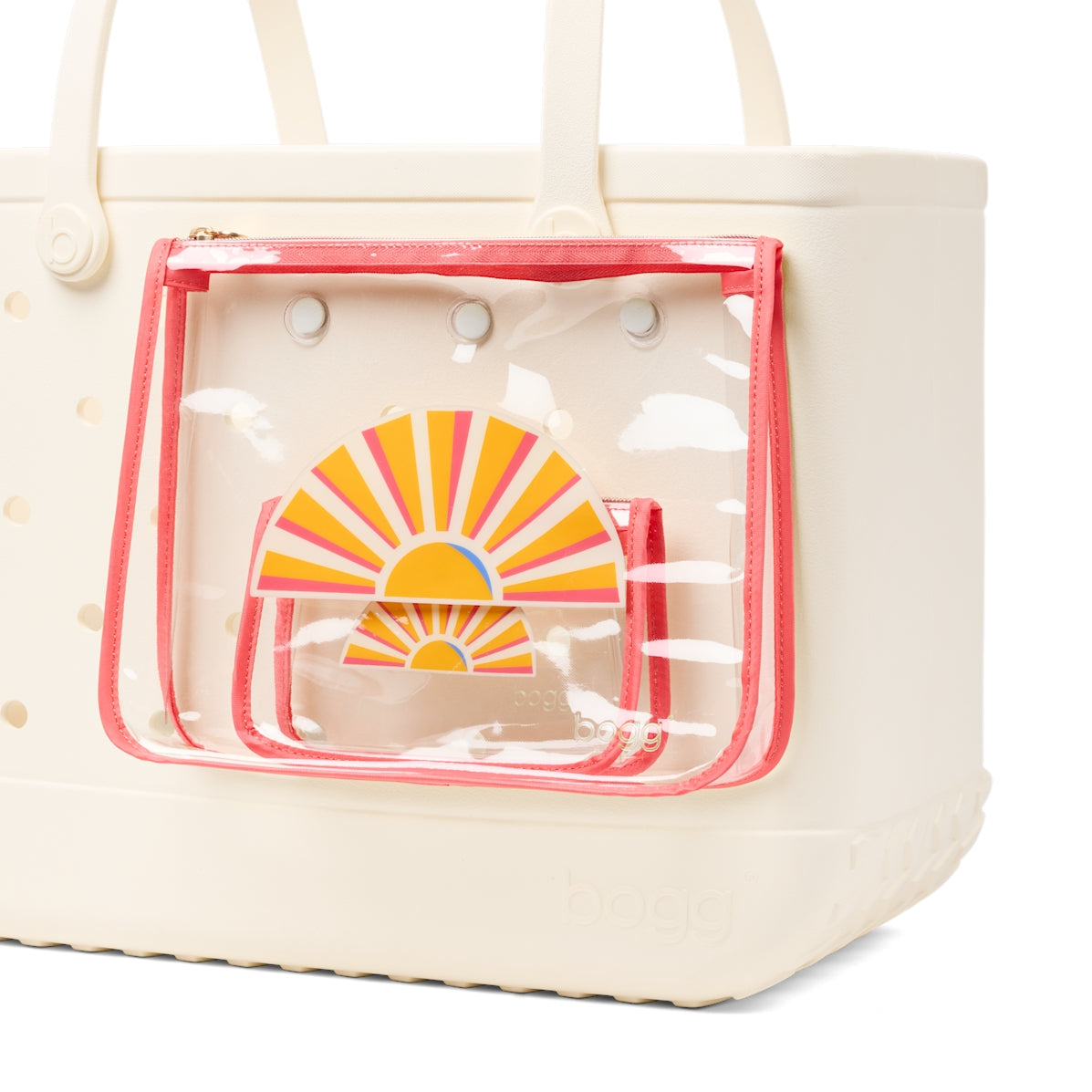 Bogg Bag Decorative Insert Ray Of Sunshine Vacation Essentials Beach Organizer Travel Friendly Large Capacity with Makeup Bag for Summer Travel Travel Organizer Vacation Essentials for Women
