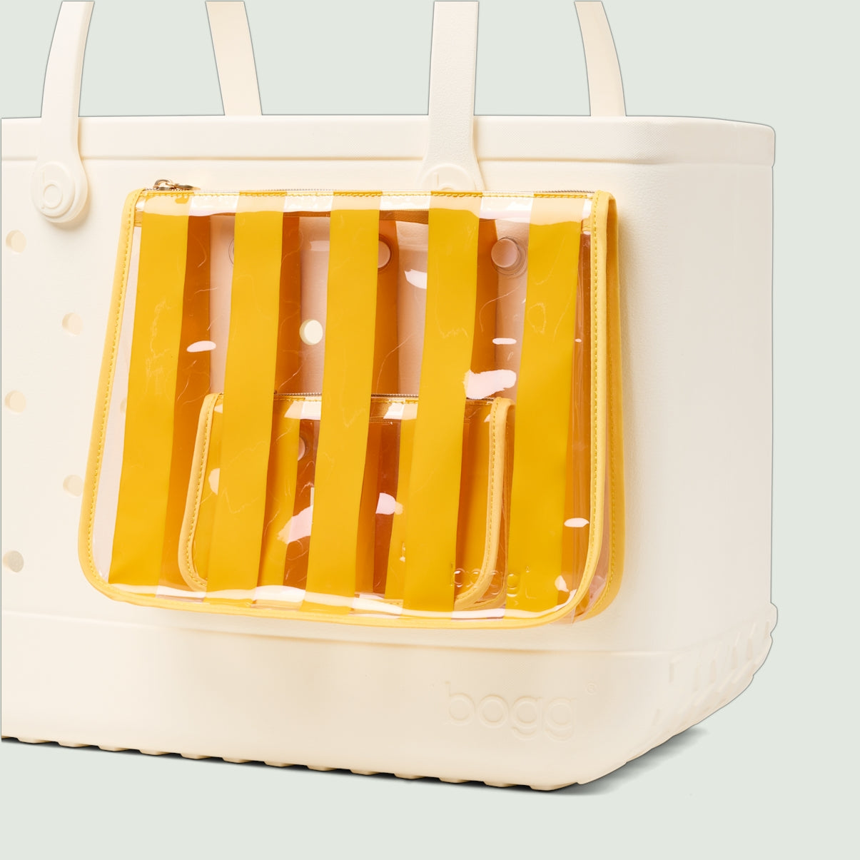 Bogg Bag Decorative Insert Limoncello Yellow Weekend Getaway Beach Bag Easy Clean Durable with Cosmetic Organizer for Weekend Getaways Travel Organizer Vacation Essentials for Women