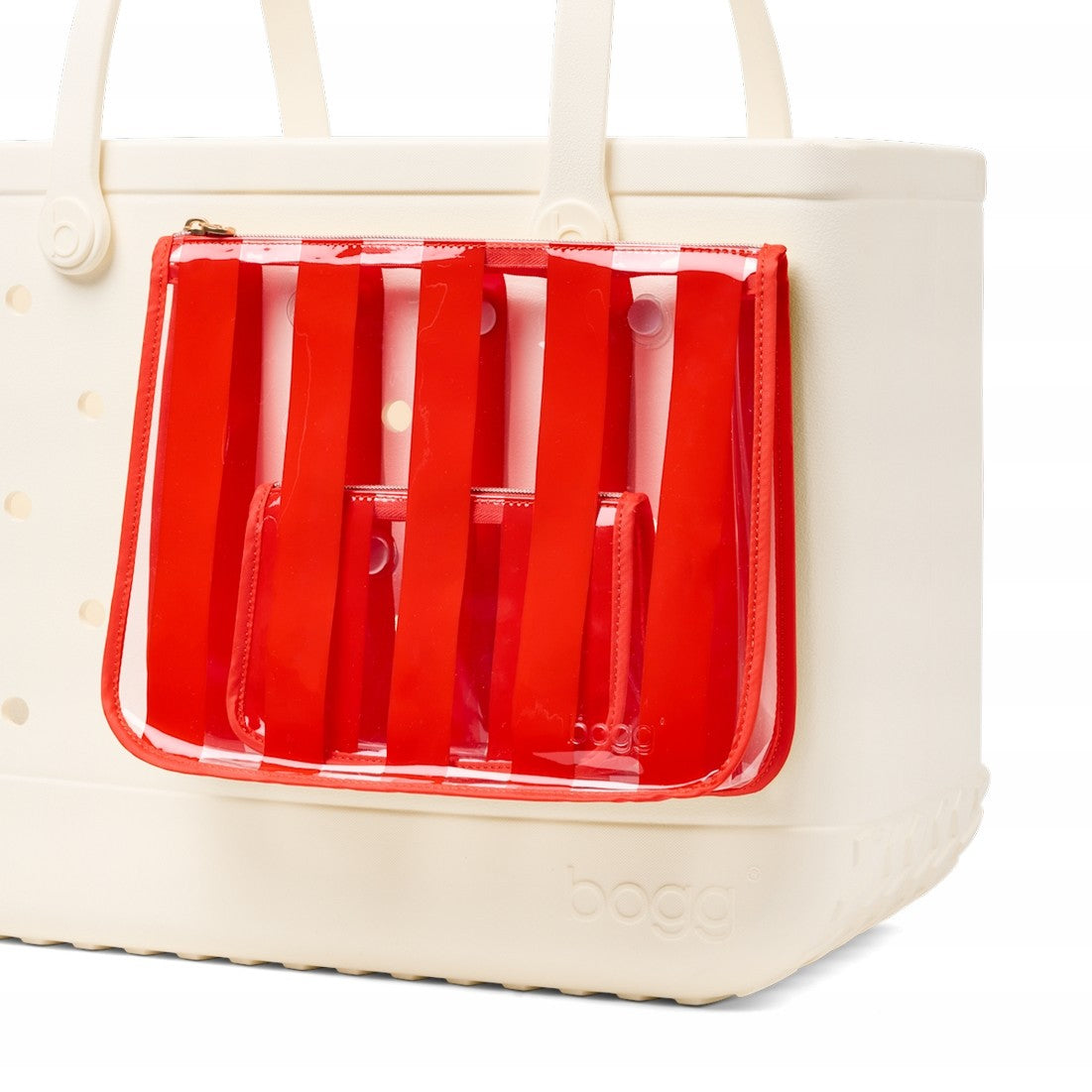 Bogg Bag Decorative Insert Buoy Red Women's Waterproof Beach Tote Durable Travel Friendly with Adjustable Shoulder Strap for Picnic Days Travel Organizer Vacation Essentials for Women
