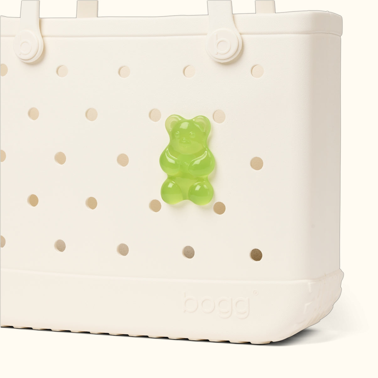 Bogg Bit Lime Gummy Bear Travel Companion Beach Tote Stylish Sandproof Open Top Access Access for Pool Activities