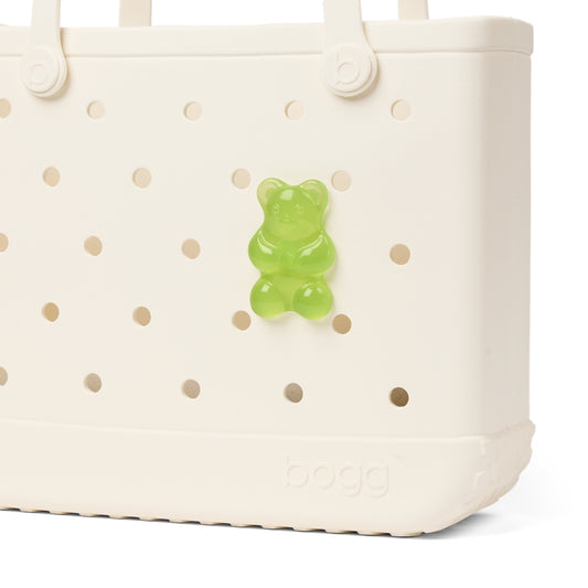 Bogg Bit Lime Gummy Bear Sand Resistant Beach Storage Bag Travel Friendly Durable with Non Slip Bottom for Lake Adventures Travel Organizer Vacation Essentials for Women