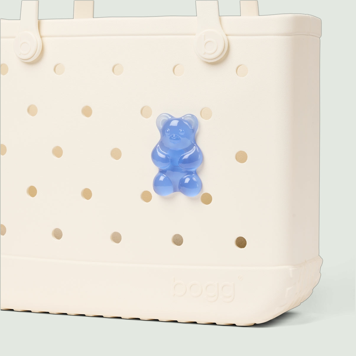 Bogg Bit Blue Raspberry Gummy Bear Oversized Beach Travel Tote Durable Durable with Adjustable Shoulder Strap for Picnic Days Travel Organizer Vacation Essentials for Women