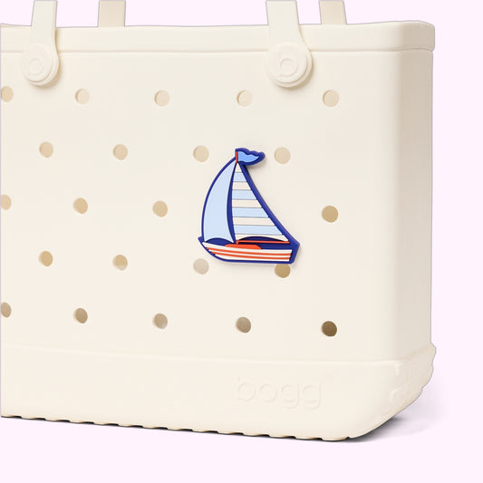 Bogg Bit Sailboat Weekend Getaway Beach Bag Easy Clean Durable with Cosmetic Organizer for Weekend Getaways Travel Organizer Vacation Essentials for Women