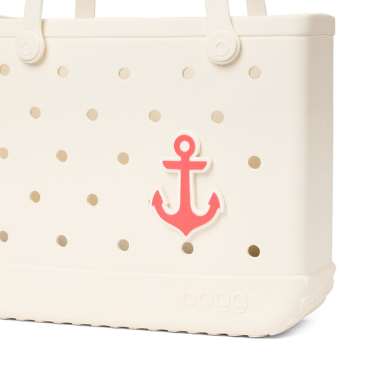 Bogg Bit Capri Coral Anchor Water Sports Travel Tote Washable Oversized with Spacious Interior for Pool Days Travel Organizer Vacation Essentials for Women