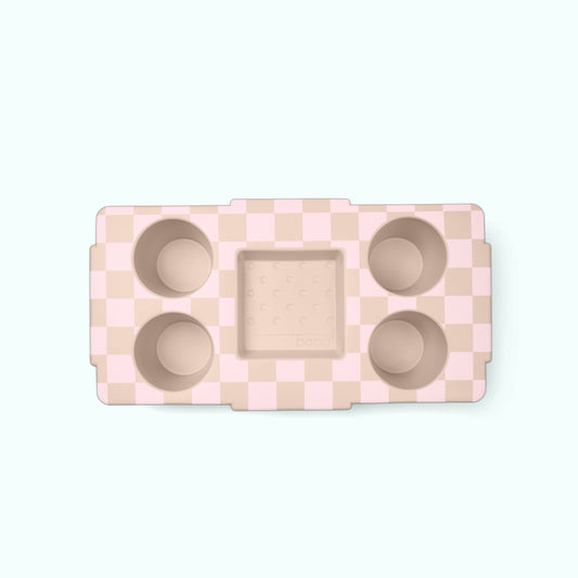 Top o' the Bogg to Ya Checkered Linen/ Pink Marshmallow Cruise Ship Essentials Tote Flexible Tip Resistant Waterproof Phone Pouch Included for Women
